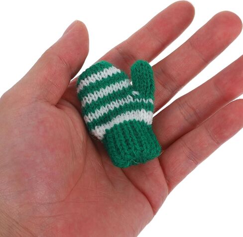 8 Pairs Mini Knit Gloves: Dollhouse Miniature Mittens for Role Playing Diy Crafting Holiday Tree Ornaments in Saudi Arabia