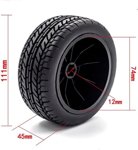1/10 RC Truck Tires OD 110mm And Wheels 12mm Hex RC Short Course Tyres With Foam Inserts for 1:10 Scale RC Off Road Truck Car Traxxas Slash 2WD 4×4 Rc4wd Arrma Senton Axial Losi Redcat 4PCS in Saudi Arabia