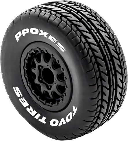 1/10 RC Truck Tires OD 110mm And Wheels 12mm Hex RC Short Course Tyres With Foam Inserts for 1:10 Scale RC Off Road Truck Car Traxxas Slash 2WD 4×4 Rc4wd Arrma Senton Axial Losi Redcat 4PCS in Saudi Arabia