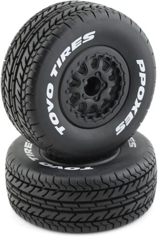 1/10 RC Truck Tires OD 110mm And Wheels 12mm Hex RC Short Course Tyres With Foam Inserts for 1:10 Scale RC Off Road Truck Car Traxxas Slash 2WD 4×4 Rc4wd Arrma Senton Axial Losi Redcat 4PCS in Saudi Arabia