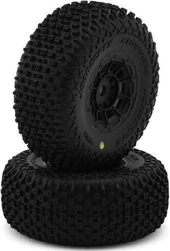 J Concepts 4162-3094 Pair of Arrma Mojave Grom Choppers Pre-Mounted Off-Road Tires (Yellow Compound) in Saudi Arabia