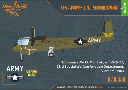 Clear Prop CP144004 - 1/144 OV-1 A/JOV-1A Mohawk، مجموعة المبتدئين، مجموعة نماذج مقياس in Saudi Arabia