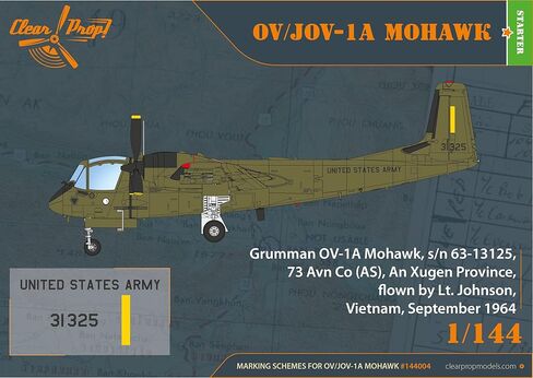 Clear Prop CP144004 - 1/144 OV-1 A/JOV-1A Mohawk، مجموعة المبتدئين، مجموعة نماذج مقياس in Saudi Arabia