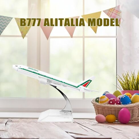 1:400 Italy Airplane Model B777 Aircraft Planes with 10 pcs Tip Cleaner Tool Kit Diecast Metal with Stand Display Collectible Model Kit for Aviation Enthusiast Gift in Saudi Arabia