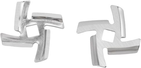 Stainless Steel Meat Grinder Blades And Plates Set 2 Blades 2 Cutting Plates Replacement Parts For Meat Grinders Food Processors in Saudi Arabia