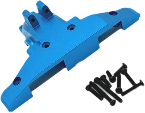 أغطية علبة التروس الخلفية للسيارة RC 1:16 غطاء تفاضلي خلفي معدني علوي جزء السيارة RC لـ 16101 16102 16103 ملحقات ذاتية الصنع، أزرق in Kuwait