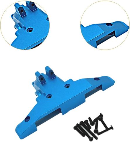 أغطية علبة التروس الخلفية للسيارة RC 1:16 غطاء تفاضلي خلفي معدني علوي جزء السيارة RC لـ 16101 16102 16103 ملحقات ذاتية الصنع، أزرق in Kuwait