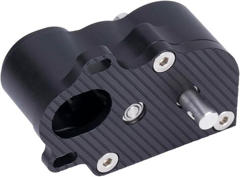 Ultra Light LCG Metal Transmission Gearbox with Motor Gear for 1/10 RC Car SCX10 TRX4 RC4WD Capra Upgrade Part (Black) in Saudi Arabia