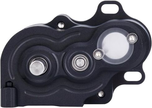 Ultra Light LCG Metal Transmission Gearbox with Motor Gear for 1/10 RC Car SCX10 TRX4 RC4WD Capra Upgrade Part (Black) in Saudi Arabia