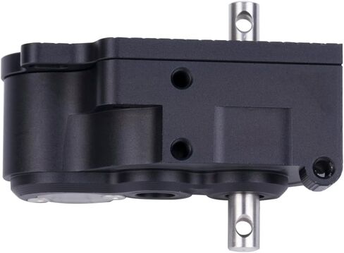 Ultra Light LCG Metal Transmission Gearbox with Motor Gear for 1/10 RC Car SCX10 TRX4 RC4WD Capra Upgrade Part (Black) in Saudi Arabia