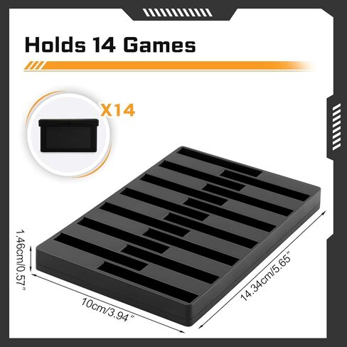 Holder for Gameboy Game, Video Game Tray, Cartridge Storage Stand, Display - Holds 14 Games in Saudi Arabia