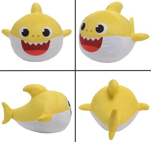 Nickelodeon Baby Shark Kids Plush Cuddle and Decorative Pillow Buddy, Yellow 15" Tall in Saudi Arabia