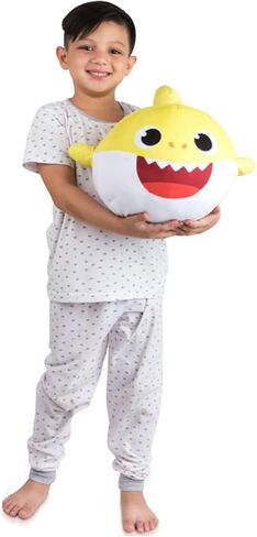 Nickelodeon Baby Shark Kids Plush Cuddle and Decorative Pillow Buddy, Yellow 15" Tall in Saudi Arabia