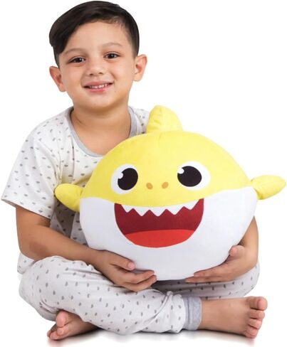 Nickelodeon Baby Shark Kids Plush Cuddle and Decorative Pillow Buddy, Yellow 15" Tall in Saudi Arabia