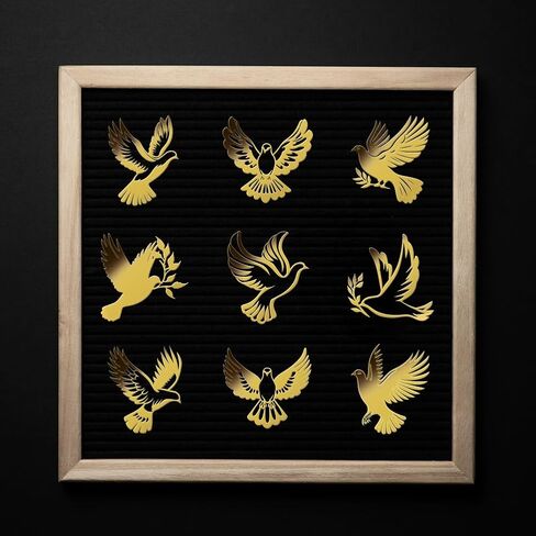 OLYCRAFT 9pcs 1.6x1.6 Inch Pigeon Metal Stickers Flying Bird Metal Gold Stickers Self-Adhesive Picture Stickers Self Adhesive Gold Stickers Decorate Sticker for Scrapbooks Phone Water Bottle Decor in Saudi Arabia