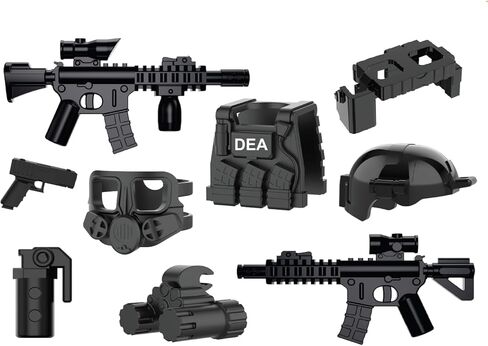 Battle Brick Battle Bag DEA Pack Compatible with Lego® Minifigs in Saudi Arabia