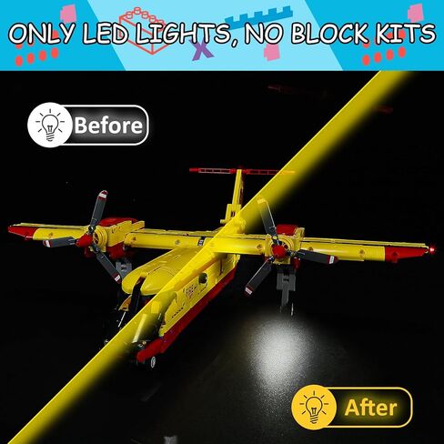 مجموعة إضاءة LED لمجموعة طائرات رجال الإطفاء Lego 42152، متوافقة مع نموذج مكعبات البناء Lego 42152 (لا تتضمن مجموعة الكتل) in Kuwait