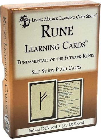 Rune Learning Cards - Self Study Flash Cards for Futhark Norse Runes in Saudi Arabia