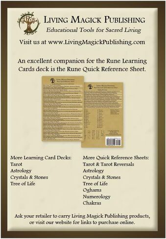 Rune Learning Cards - Self Study Flash Cards for Futhark Norse Runes in Saudi Arabia