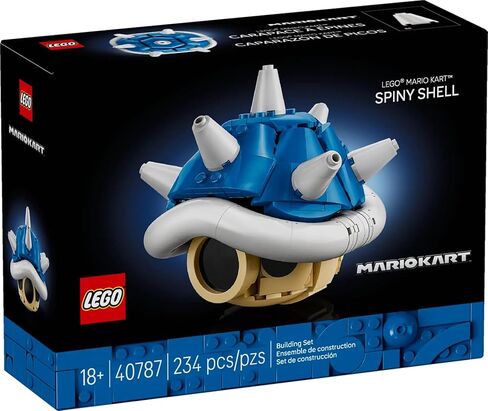 LEGO Super Mario Kart Spiny Shell 40787, Blue and White Collectible Display Model, 234 Pieces Building Set, 18+ Years, Gaming Fan Decor in Saudi Arabia