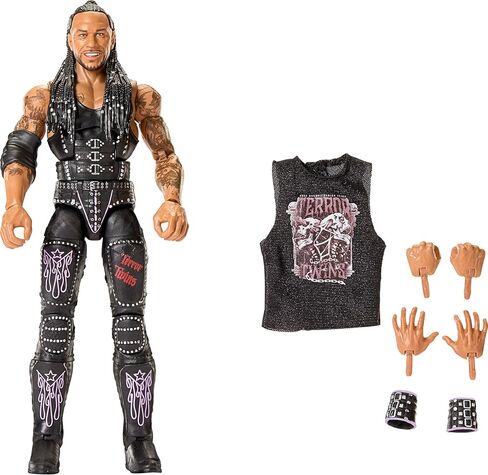 Mattel WWE Elite Action Figure & Accessories، مجموعة السلسلة #122، كاهن داميان قابل للتجميع مقاس 6 بوصات مع 25 نقطة مفصلية وأيدي قابلة للتبديل in Saudi Arabia