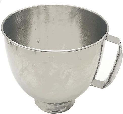 Replacement Parts 5qt mixer bowl with Feed Shield, Compatible with 4.5 and 5 Quart KitchenAid Tilt Head Stand Mixers :KSM150, RRK150, KSM100, K45SS, KSM75, KSM90, KSM95, K45, KSM103, KSM110, 5KSM125 in Saudi Arabia