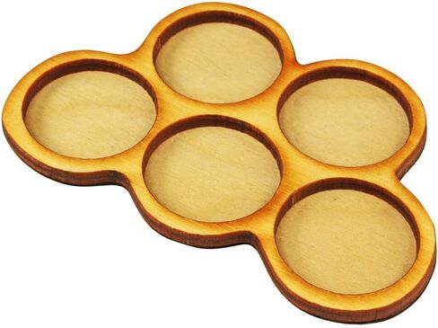 LITKO 5-Figure Horde Tray | 25mm Circle Bases | Movement Tray | Compatible with Warhammer, Age of Sigmar, Bolt Action, Flames of War, Runewars, War of The Rings in Saudi Arabia