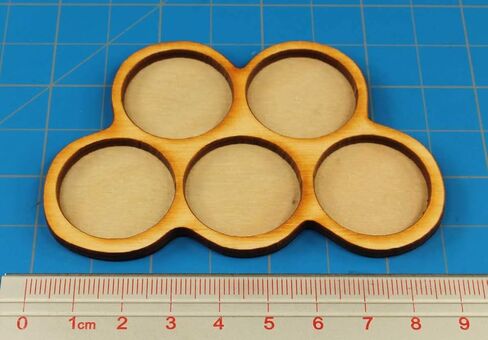 LITKO 5-Figure Horde Tray | 25mm Circle Bases | Movement Tray | Compatible with Warhammer, Age of Sigmar, Bolt Action, Flames of War, Runewars, War of The Rings in Saudi Arabia