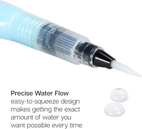 KINGART Studio Water Brush Pens, Assorted Tips, Set of 4 in Saudi Arabia