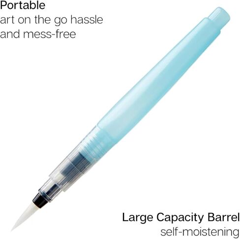 KINGART Studio Water Brush Pens, Assorted Tips, Set of 4 in Saudi Arabia