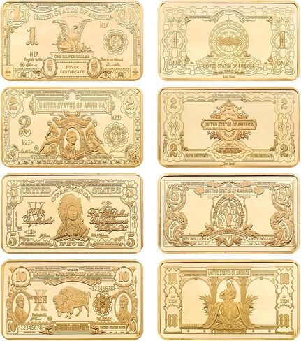 4 قطع حامل عملات التحدي الأمريكي، صندوق مجموعة سبائك العملات المعدنية القابلة للتجميع (ذهبي) in Kuwait