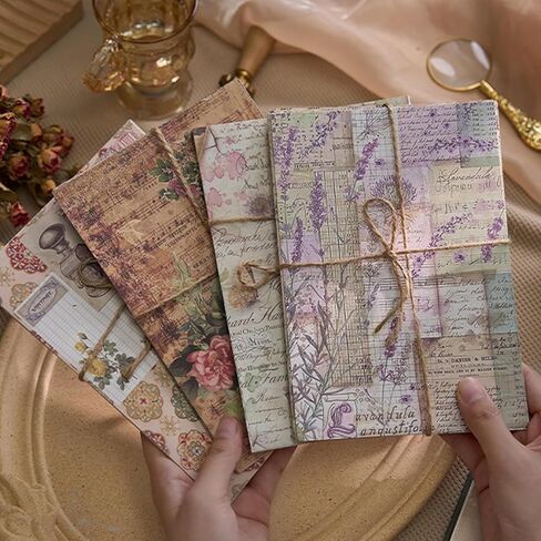 30 Sheets Collage Style Paper, 5.5x8 Inches Vintage Journal Paper for Scrapbooking in Saudi Arabia