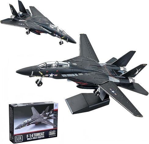 F-14 Tomcat Fighter Jet 1:72 Scale Quick Build Model Kit Airplane Military Display Model Collection or Gift (Black) in Saudi Arabia