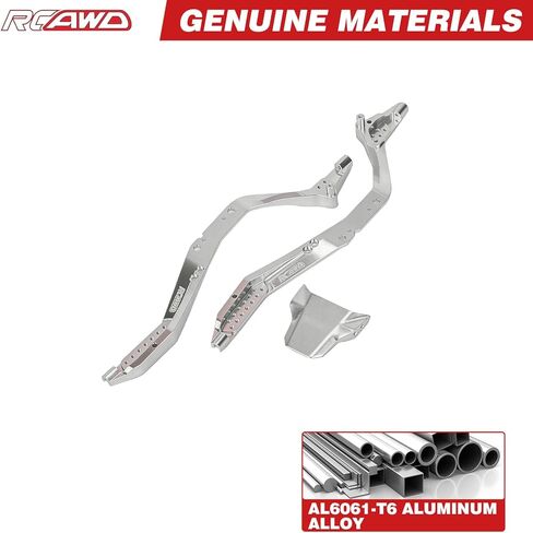 RCAWD 7075 SCX30 RC Chassis Frame Rails Plates Upgrades, Aluminum 90% More Durable for Axial 1/30 SCX30 Series in Saudi Arabia