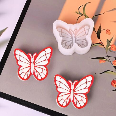 3D Butterfly Silicone Mold Wax Melt Mold Insect Animal Candle Making Supplies White in Saudi Arabia