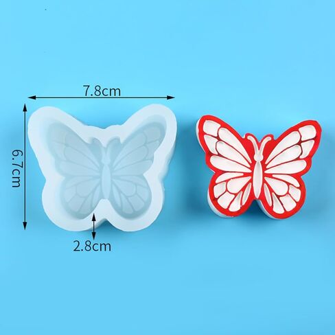 3D Butterfly Silicone Mold Wax Melt Mold Insect Animal Candle Making Supplies White in Saudi Arabia