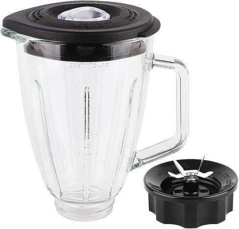 Replacement Parts 6-cups Glass Jar with Blade and Collar,Compatible with Hamilton Beach Blenders 54221,58153J,53520G in Saudi Arabia