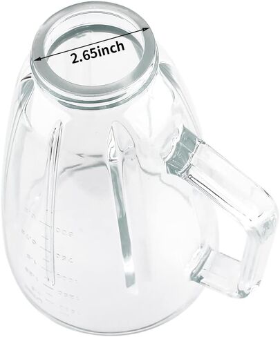 Replacement Parts 6-cups Glass Jar with Blade and Collar,Compatible with Hamilton Beach Blenders 54221,58153J,53520G in Saudi Arabia