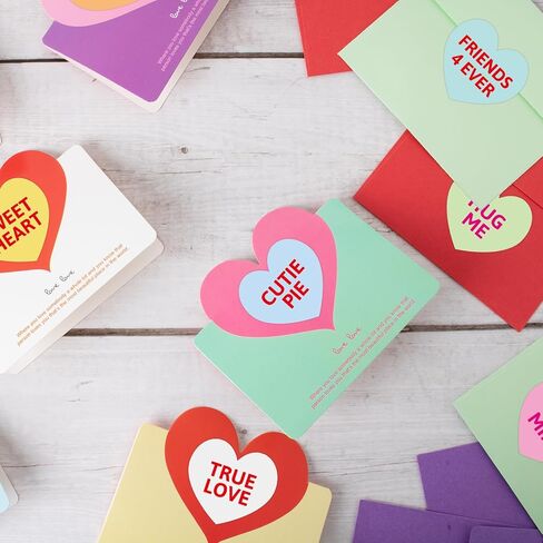 Fancy Land Heart Sticker for Kids Valentines Day Candy Heart Decorative Stickers Colorful Valentine Labels for Holiday Party Decor Crafts Wrapping Favors 500Pcs in Saudi Arabia