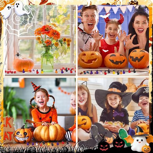 60 Pcs Halloween Mini Resin Ducks Mini Duck Toy Figurines Tiny Resin Duck Figures with Witch Hat for Halloween Crafts Landscape Fairy Garden Party Decor in Saudi Arabia