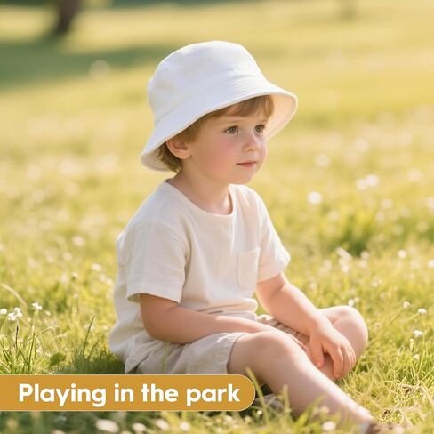 12 Pieces Kids Bucket Hat For Children Aged 2–6 Years, Cotton Blank Sun Hat For DIY Sublimation Tie Dye in Saudi Arabia