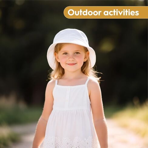 12 Pieces Kids Bucket Hat For Children Aged 2–6 Years, Cotton Blank Sun Hat For DIY Sublimation Tie Dye in Saudi Arabia