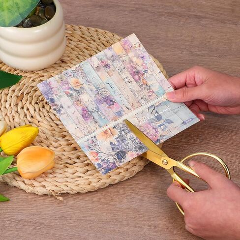 6.3 "الفولاذ المقاوم للصدأ الذهب مقص الخياطة المقصات الراحة قبضة المهنية خمر مقص للحرف اليدوية لقطع القماش الجلدي in Saudi Arabia