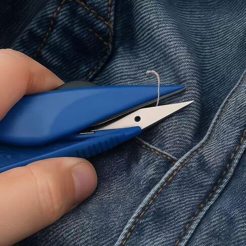 Small Snips, Carbon Steel Lightweight Thread Cutter, 4.5inch U Shape Sewing Snips Thread Cutter Scissors for Sewing, Quilting, 1 Pack (Blue) in Saudi Arabia