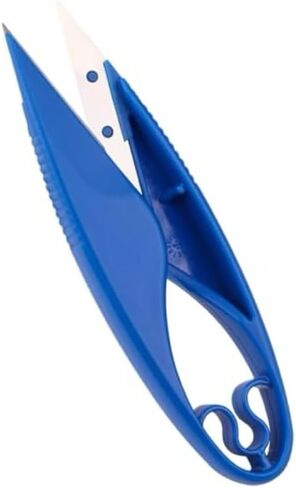 Small Snips, Carbon Steel Lightweight Thread Cutter, 4.5inch U Shape Sewing Snips Thread Cutter Scissors for Sewing, Quilting, 1 Pack (Blue) in Saudi Arabia