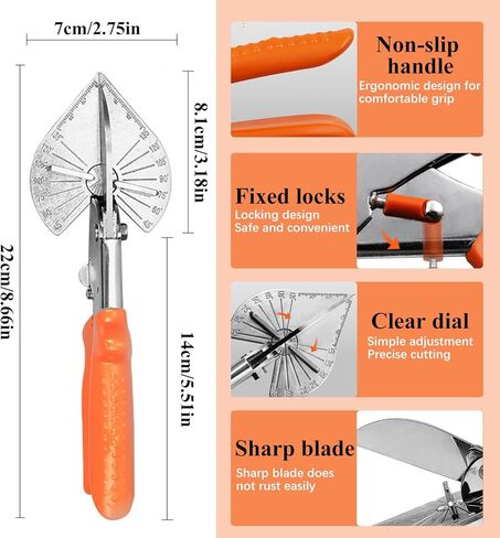 Angle Cutter with Adjustable Scale Multi Angle Trimming Tool for Precise Edge Cuts Suitable for Projects and Professional Use in Saudi Arabia