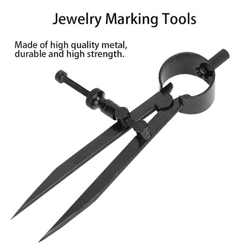 Fine Point Divider, Jewelry Marking Tool Square Tapered Legs Engraving Tools Jewelry Repair Artist Proportional Scale Divider Drawing Tool Beading Long Fine Point Marking Jewelry Tools (S) in Saudi Arabia