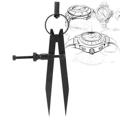 Fine Point Divider, Jewelry Marking Tool Square Tapered Legs Engraving Tools Jewelry Repair Artist Proportional Scale Divider Drawing Tool Beading Long Fine Point Marking Jewelry Tools (S) in Saudi Arabia