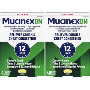 Mucinex DM 12-Hour Expectorant and Cough Suppressant Tablets, 6 Count in Kuwait