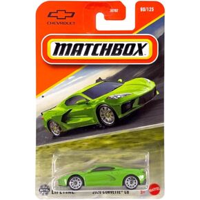 علبة الثقاب 2020 تشيفي كورفيت C8 [أخضر] 90/125، لعبة سيارة مصبوبة بمقياس 1:64 in Kuwait